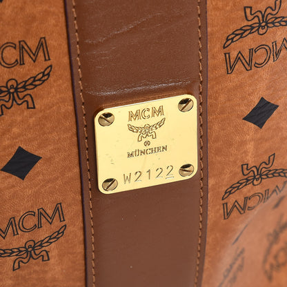 MCM Visetos Medium Liz Reversible Shopper Tote Cognac 14 of 20