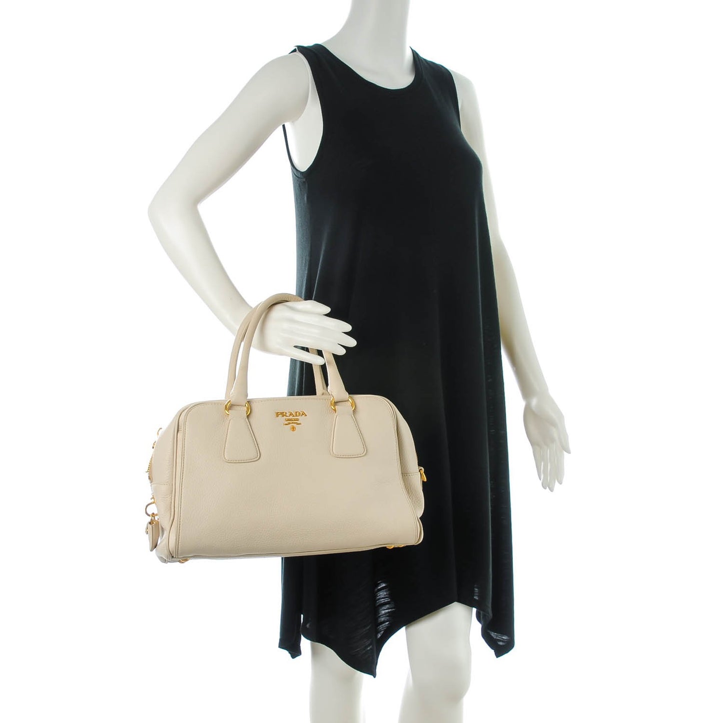 Vitello Daino Bowler Tote Talco