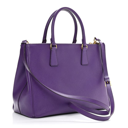 Prada Saffiano Medium Galleria Double Zip Tote Viola 3 of 12