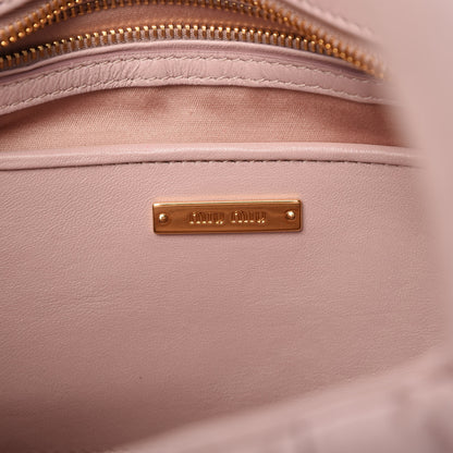 Miu Miu Nappa Matelasse Bauletto Top Handle Orchidea 8 of 10