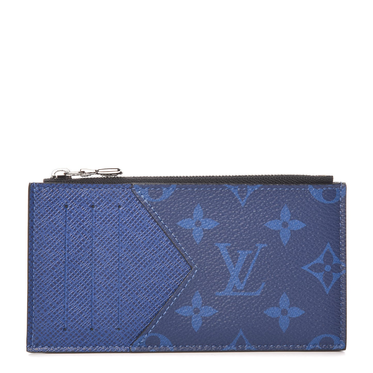Monogram Taiga Coin Card Holder Cobalt