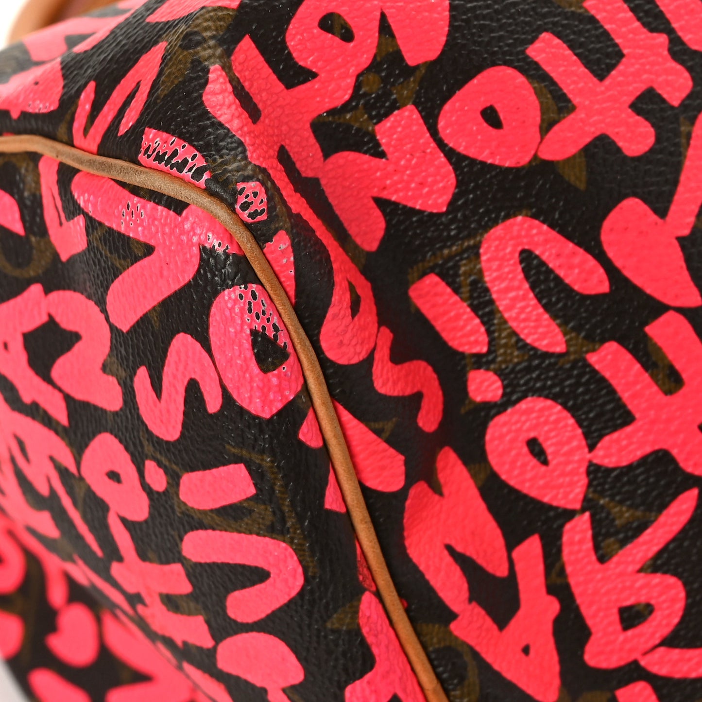 Monogram Graffiti Speedy 30 Fuchsia