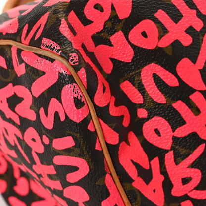 Louis Vuitton Monogram Graffiti Speedy 30 Fuchsia 10 of 11
