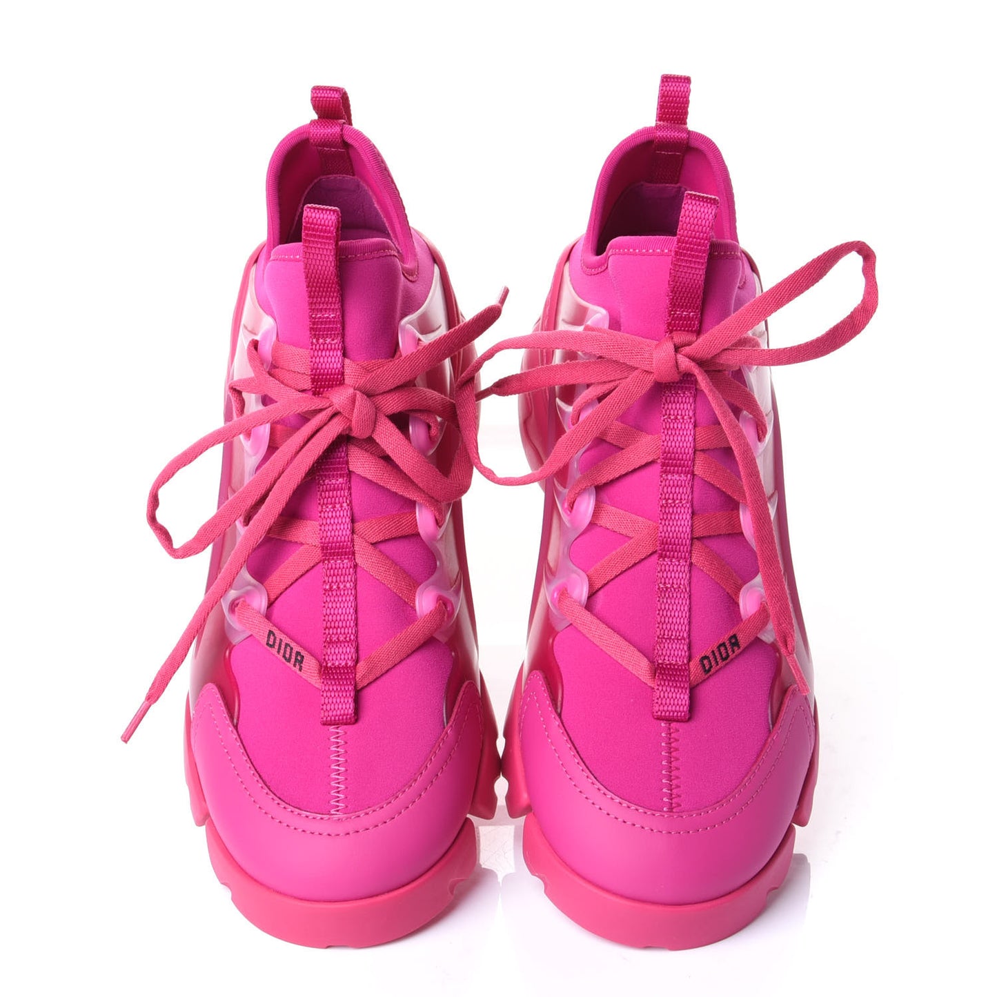 Neoprene Rubber Womens D-Connect Sneakers 37.5 Fuchsia