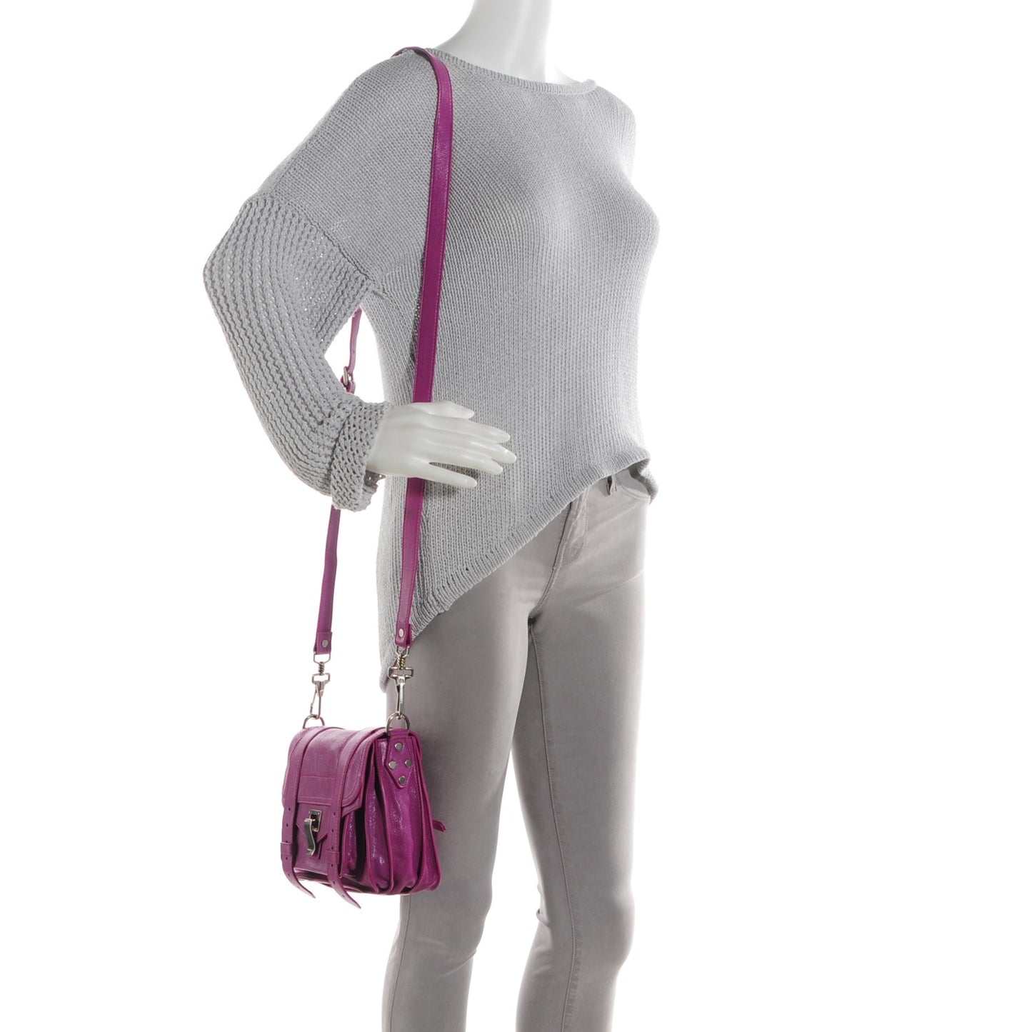 Lambskin PS1 Pouch Messenger Orchid