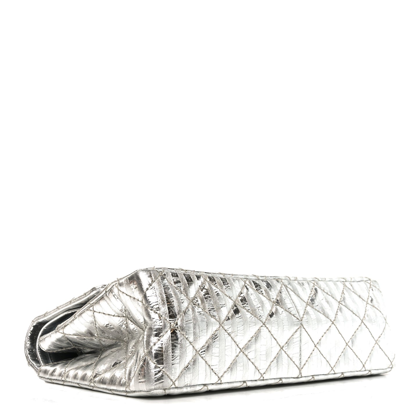 Metallic Calfskin Striped 2.55 Reissue 226 Silver