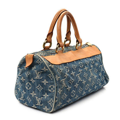 Louis Vuitton Monogram Denim Neo Speedy Blue 3 of 11