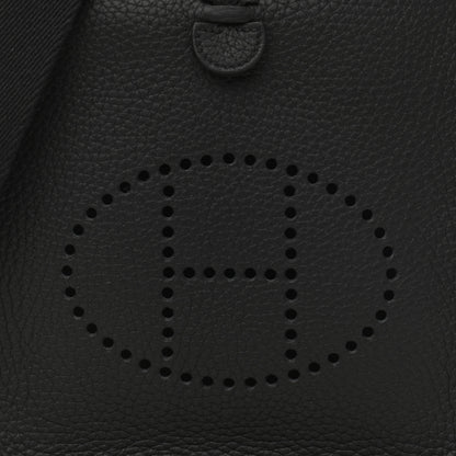 Hermes Taurillon Clemence Evelyne TPM Black 8 of 11