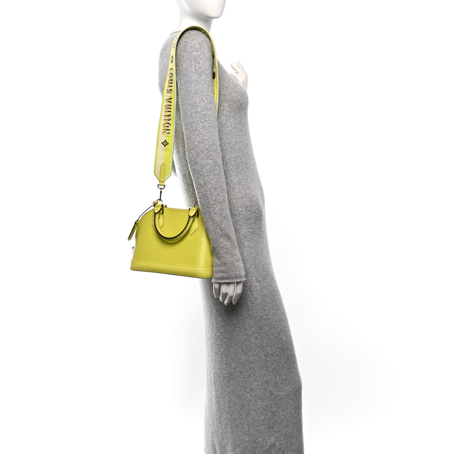 Louis Vuitton Epi Jacquard Alma BB Yellow Citron 2 of 9