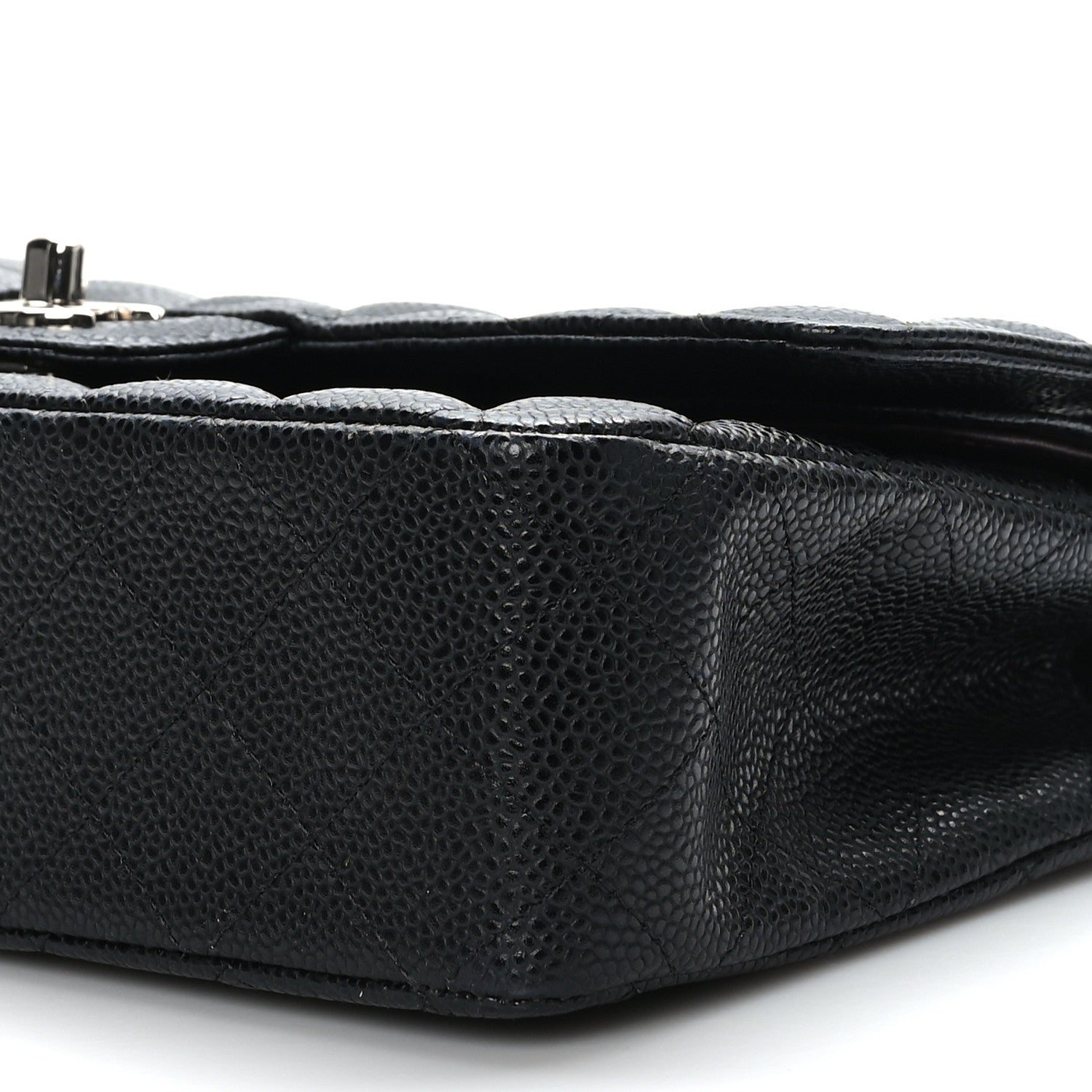 Chanel Caviar Quilted Medium Double Flap Black 9 of 10