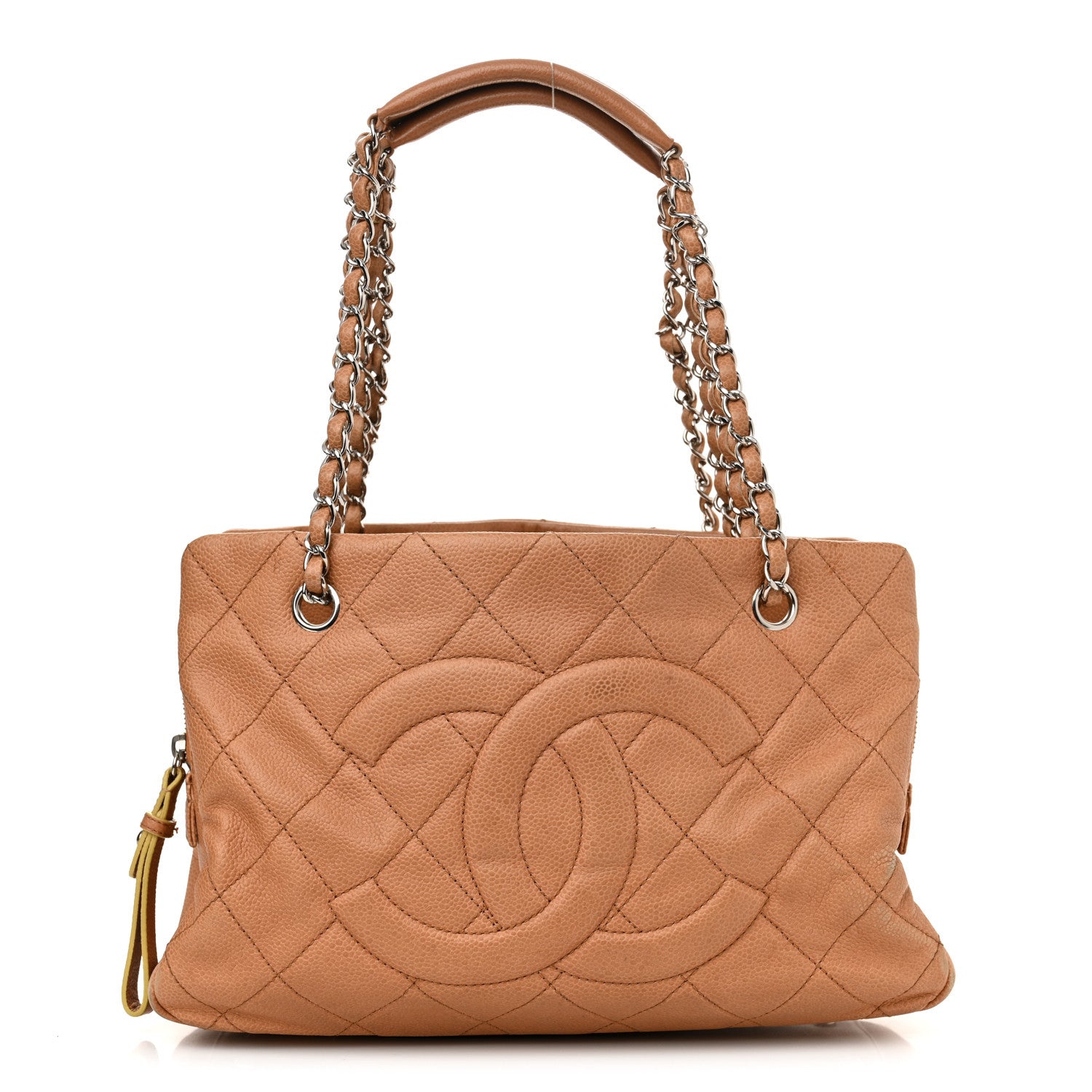 Chanel Caviar Quilted Timeless CC Shopping Tote Brown 1 of 20