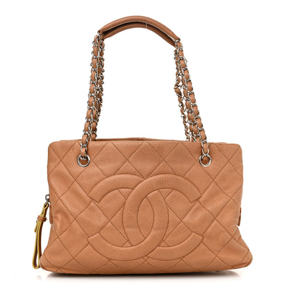 Chanel Caviar Quilted Timeless CC Shopping Tote Brown 1 of 20