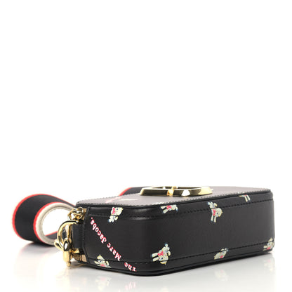 Marc Jacobs Saffiano Small My Life Is Crap Snapshot Camera Bag Black 4 of 10