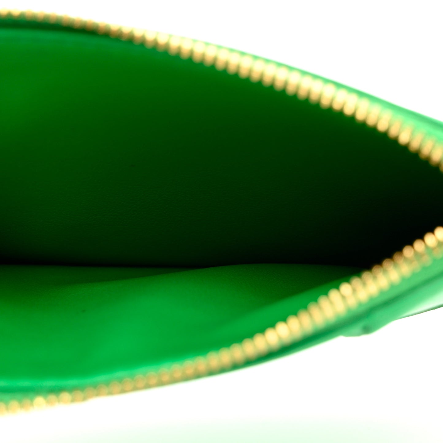 Nappa Maxi Intrecciato Zip Card Holder Parakeet