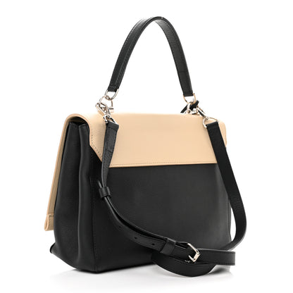 Louis Vuitton Soft Calfskin Lockme II Top Handle Vanille Black 3 of 13