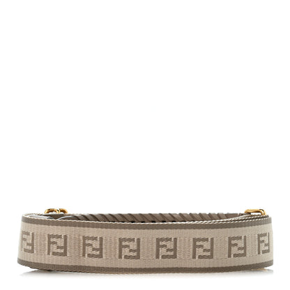 Fendi Ribbon Vitello Baltico Shiny Nappa Adjustable Strap You Tortora 2 of 6