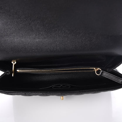 Chanel Caviar Lizard Quilted Small Coco Handle Flap Black 5 of 8