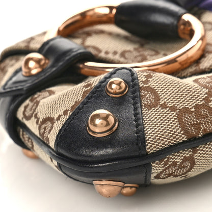 Gucci Tom Ford Monogram Horsebit Web Clutch Purple 9 of 10