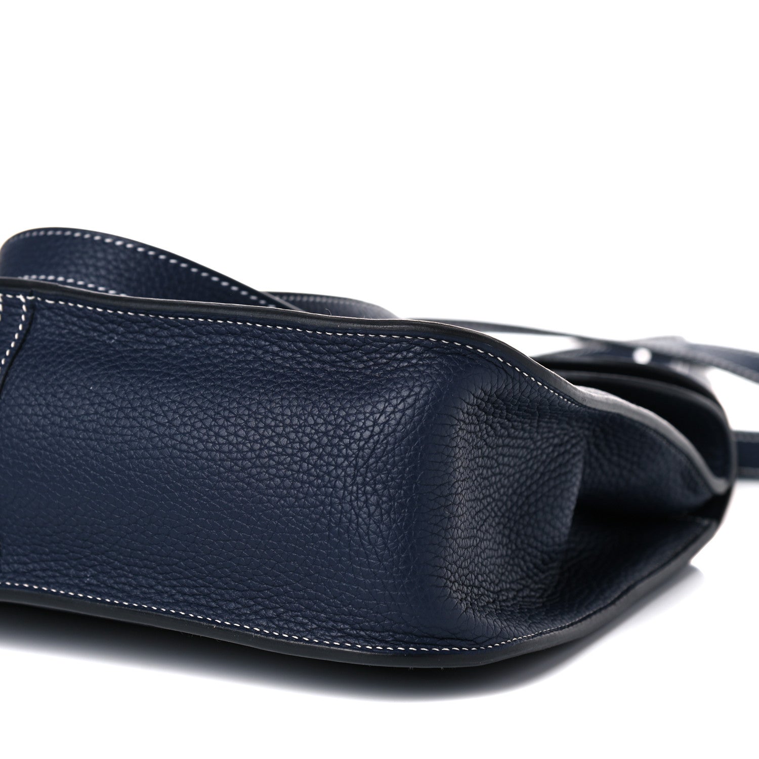 Hermes Taurillon Clemence Halzan 31 GM Bleu Nuit 9 of 12