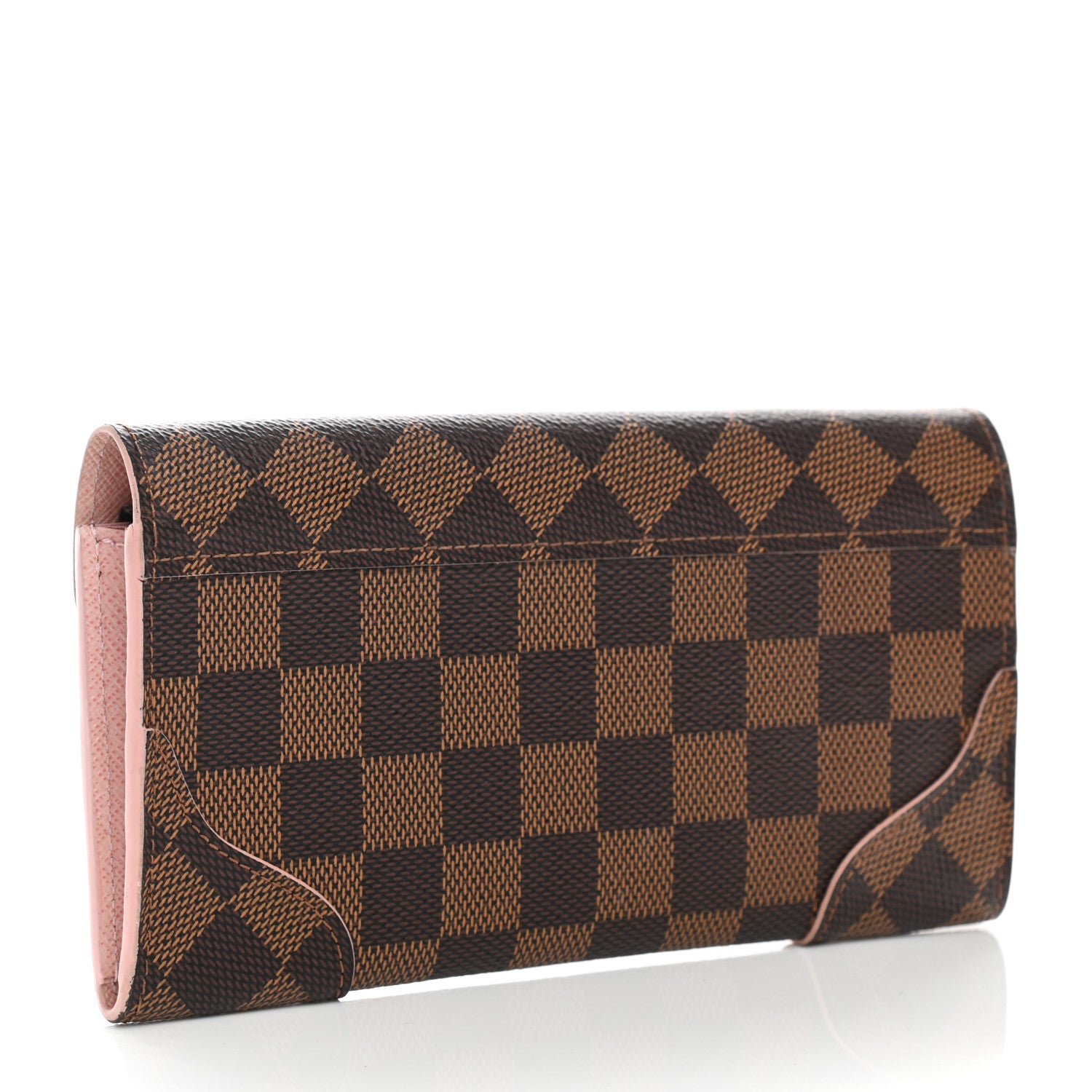Louis Vuitton Damier Ebene Caissa Wallet Rose Ballerine 3 of 7