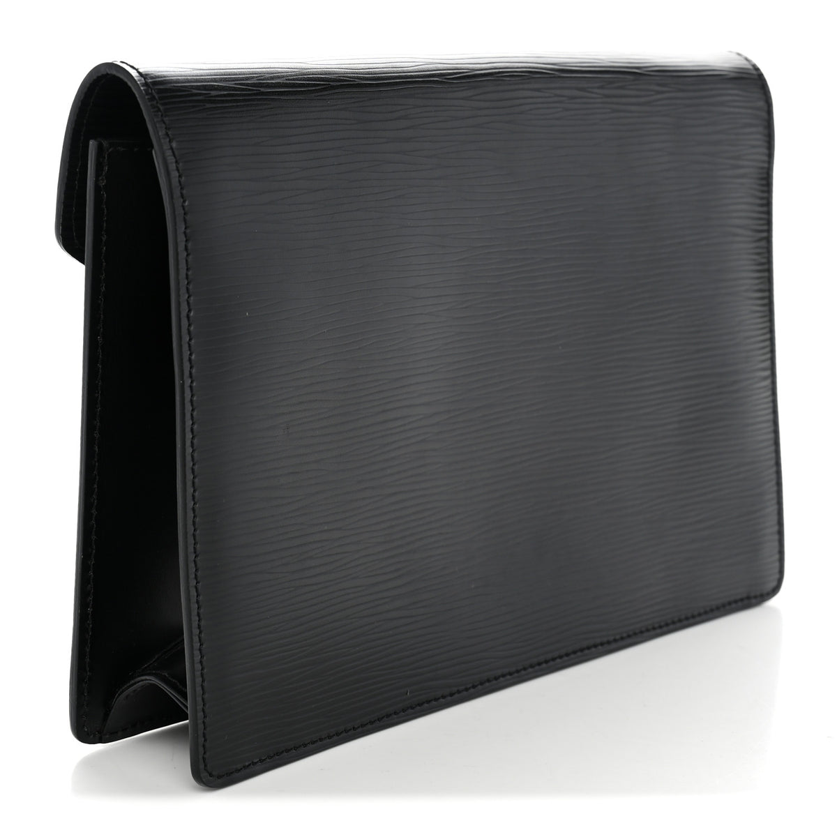 Epi Pochette Sellier Dragonne Clutch Black