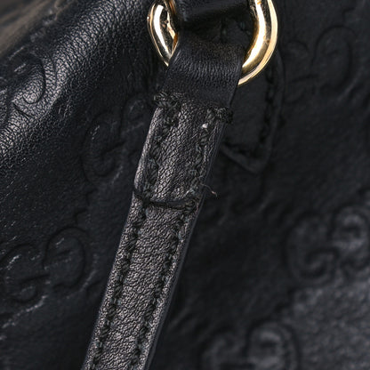 Gucci Guccissima Medium Bree Foldover Tote Black 13 of 13