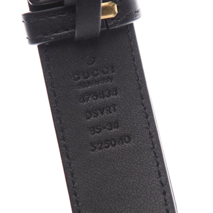 Gucci Calfskin Matelasse GG Marmont Belt Bag 85 34 Black 10 of 11