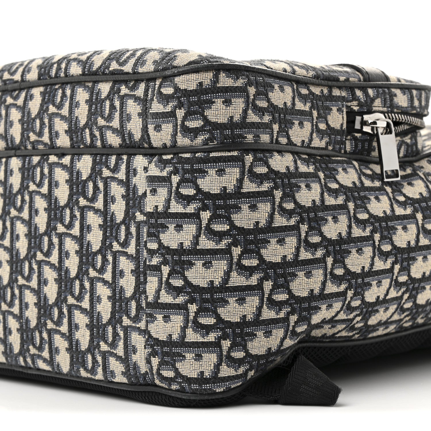 Christian Dior Oblique Calfskin Rider Backpack Beige Black 10 of 13