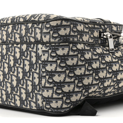 Christian Dior Oblique Calfskin Rider Backpack Beige Black 10 of 13