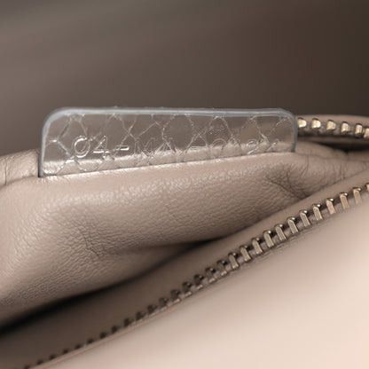 Christian Dior Metallic Snakeskin Mini Lady Dior Silver 7 of 12