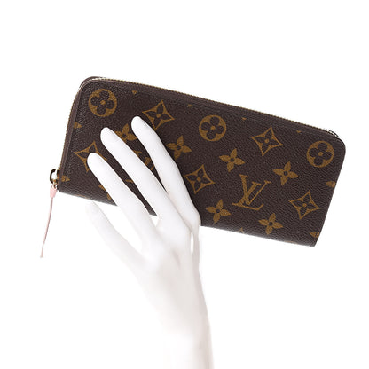 Louis Vuitton Monogram Clemence Wallet Rose Ballerine 2 of 7