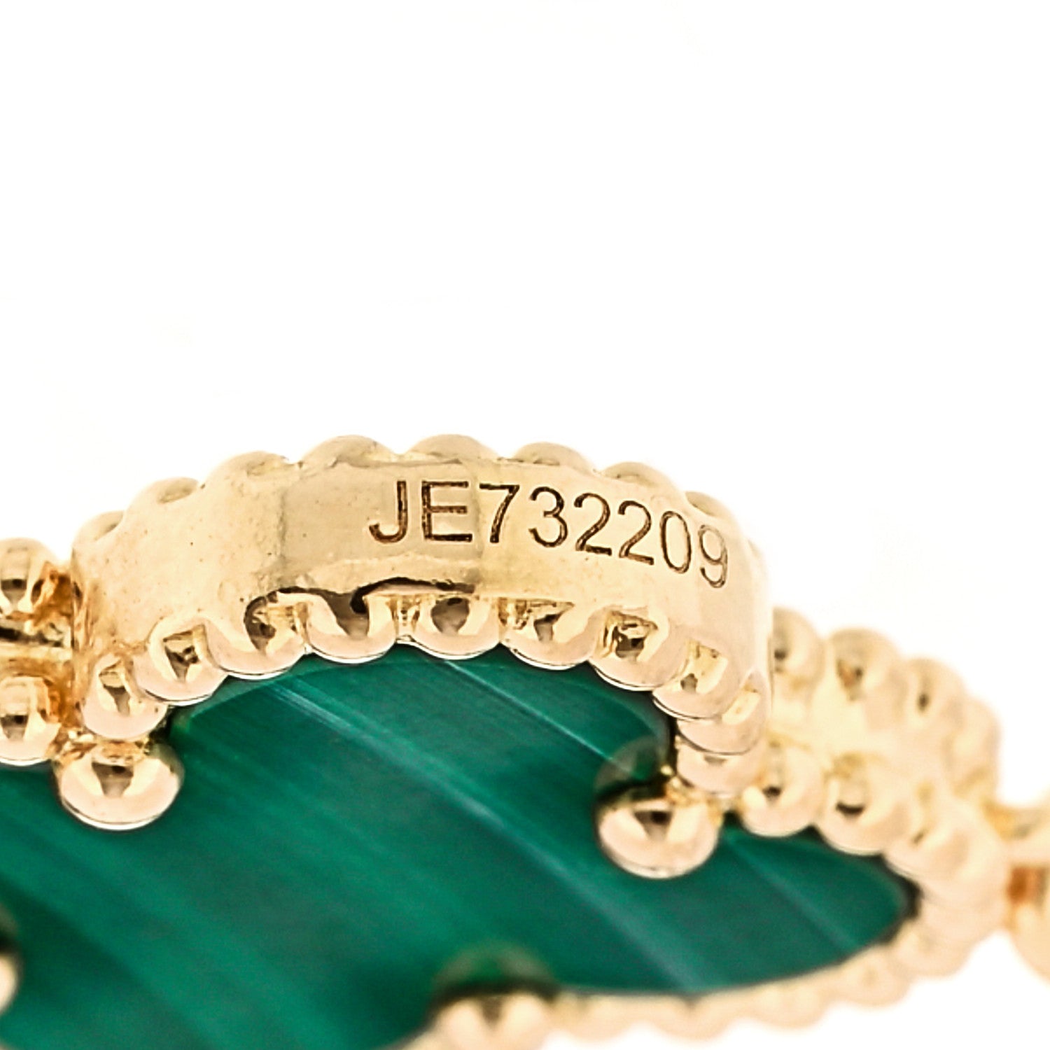 Van Cleef & Arpels 18K Yellow Gold Malachite 5 Motifs Vintage Alhambra Bracelet 5 of 7