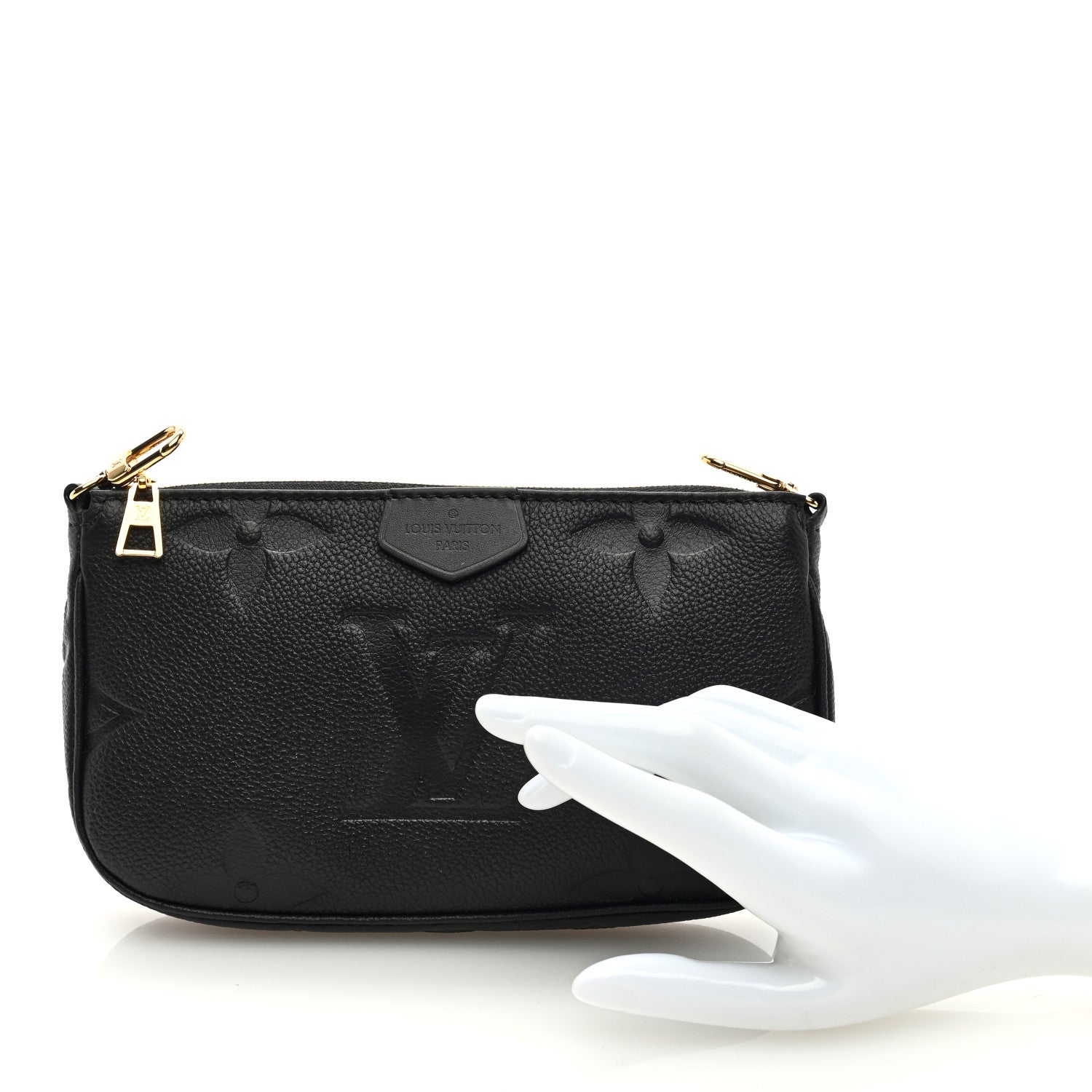 Louis Vuitton Empreinte Monogram Giant Multi Pochette Accessories Small Pochette Black 2 of 8