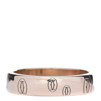 Cartier 18K Pink Gold 4mm Happy Birthday Band Ring 48 4.5 3 of 4
