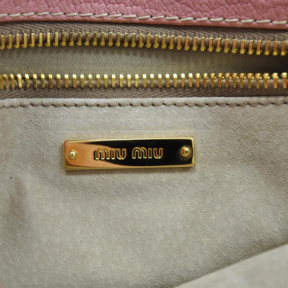 Miu Miu Leather Shoulder Bag Pink 7 of 7