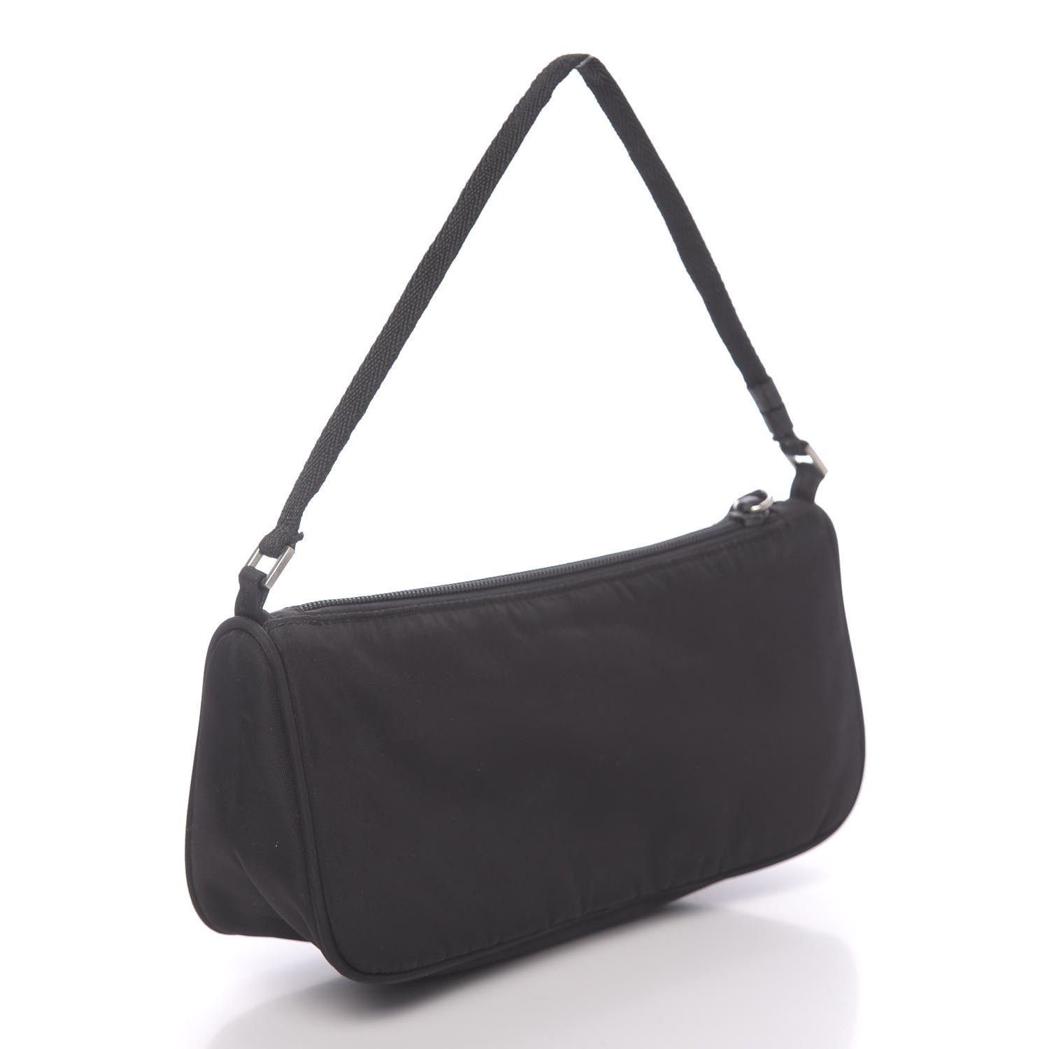 Prada Tessuto Nylon Pochette Bag Black 3 of 9