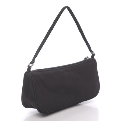 Prada Tessuto Nylon Pochette Bag Black 3 of 9