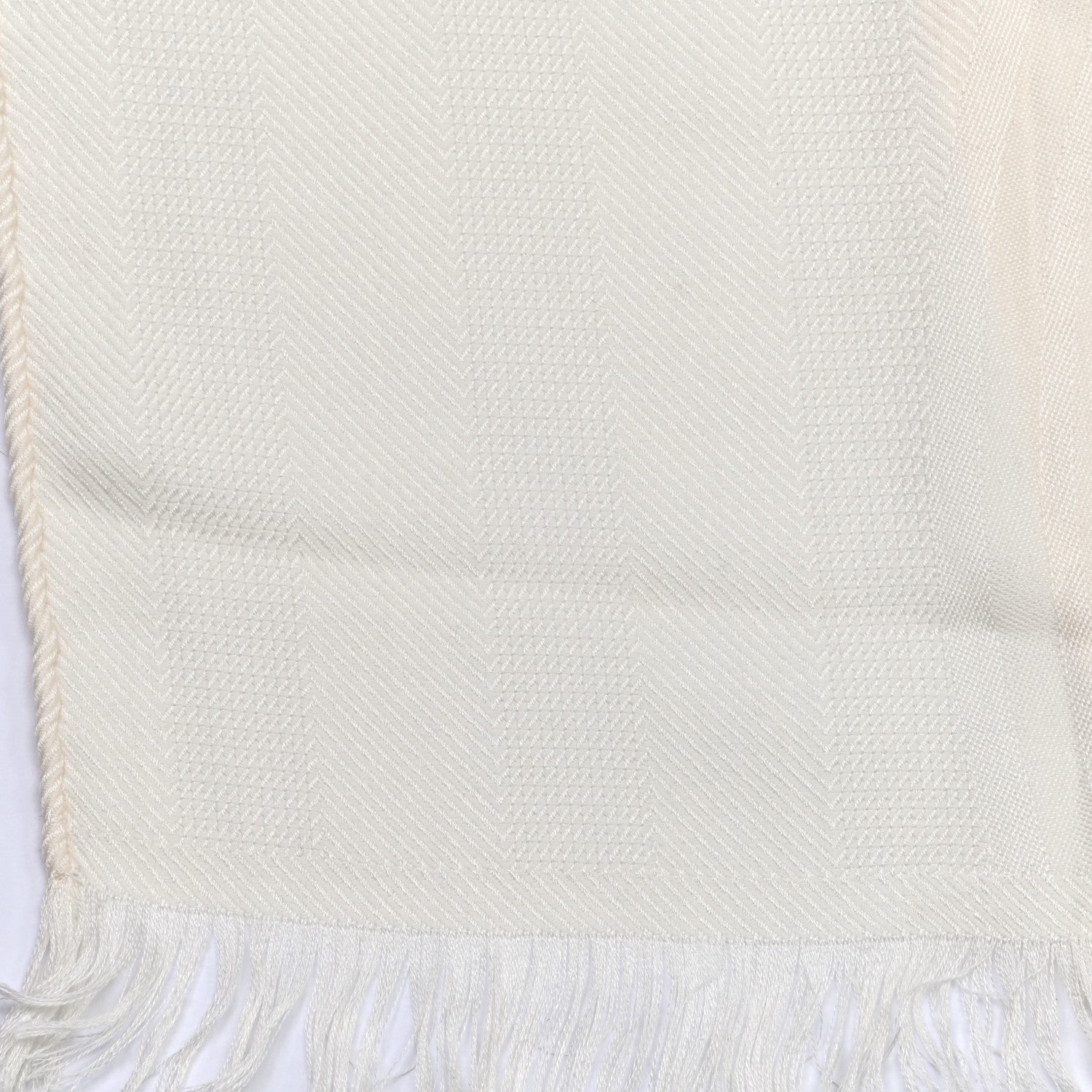 Hermes Cashmere Silk New Libris Stole Ivory 3 of 5