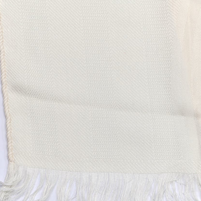 Hermes Cashmere Silk New Libris Stole Ivory 3 of 5