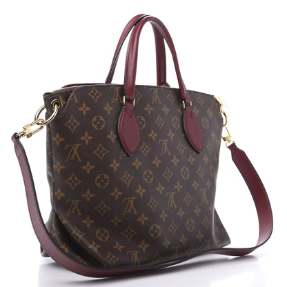 Louis Vuitton Monogram Flower Zipped Tote MM Bordeaux 4 of 9