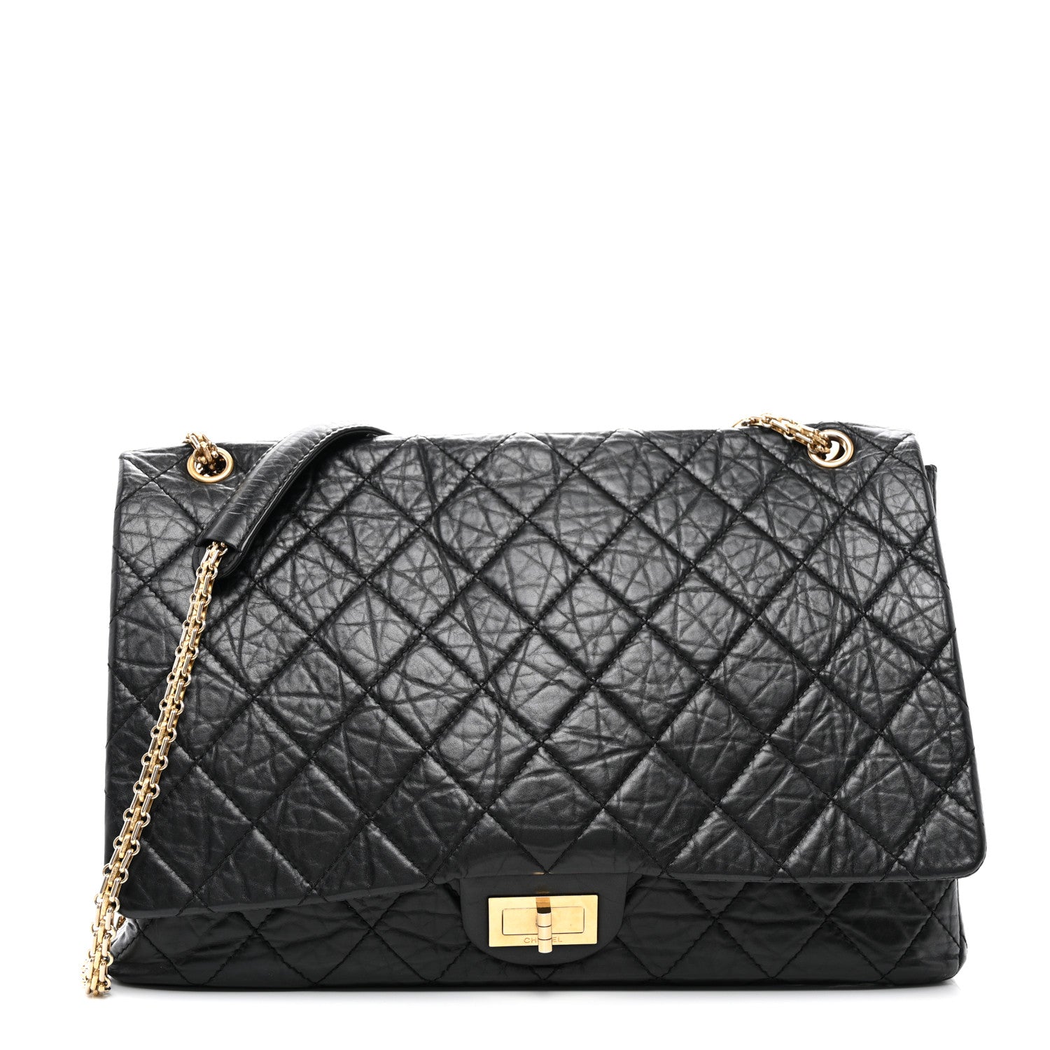 Chanel Aged Calfskin Quilted 2.55 Reissue 228 Flap Black 1 of 14
