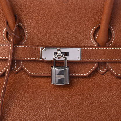 Hermes Natural Barenia Faubourg Birkin 35 Fauve 12 of 15