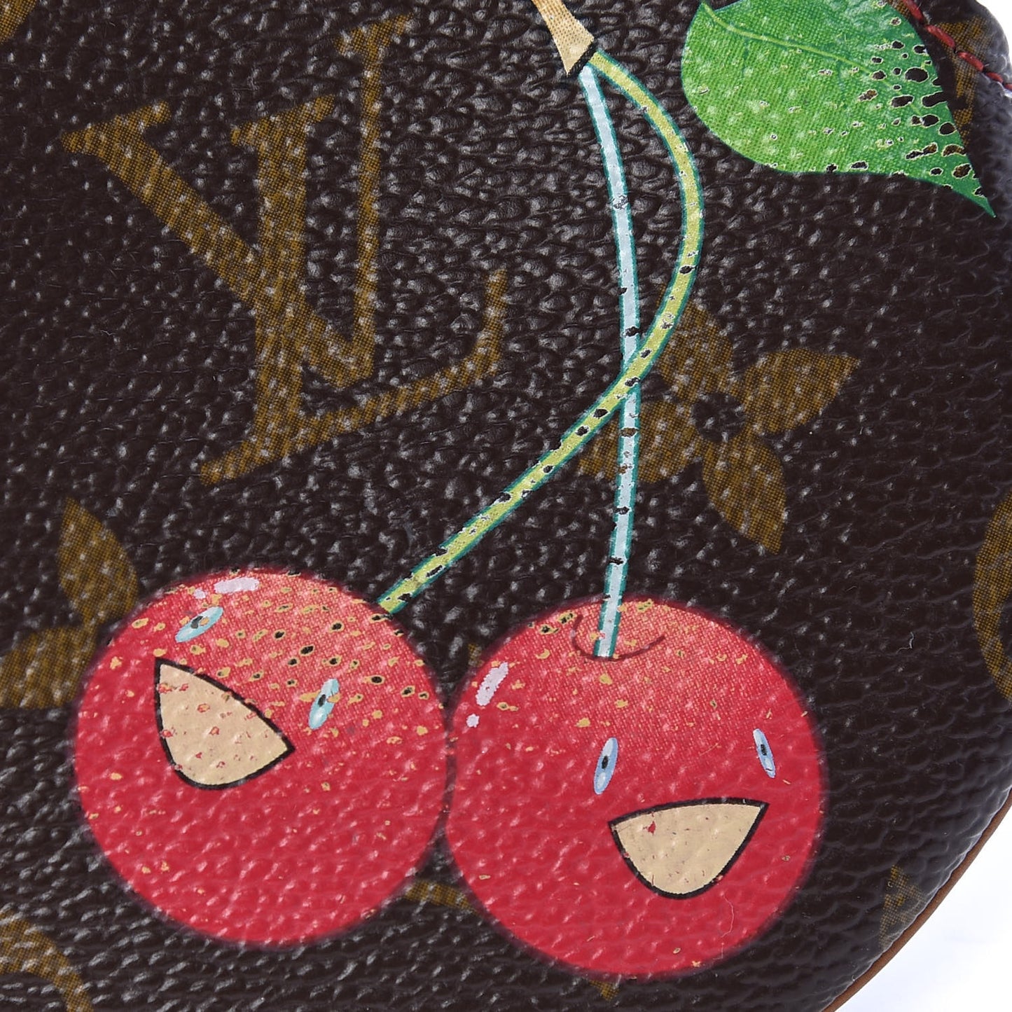 Monogram Cerises Round Coin Purse