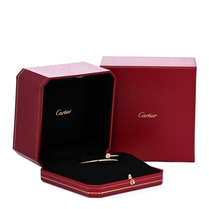 Cartier 18K Yellow Gold Diamond Small Juste Un Clou Bracelet 17 6 of 7
