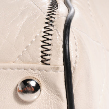 Chanel Lambskin Quilted North South Large Tote Ivory 6 of 10