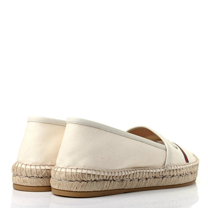 Gucci Canvas Logo Espadrilles 38 Greggio White 4 of 12