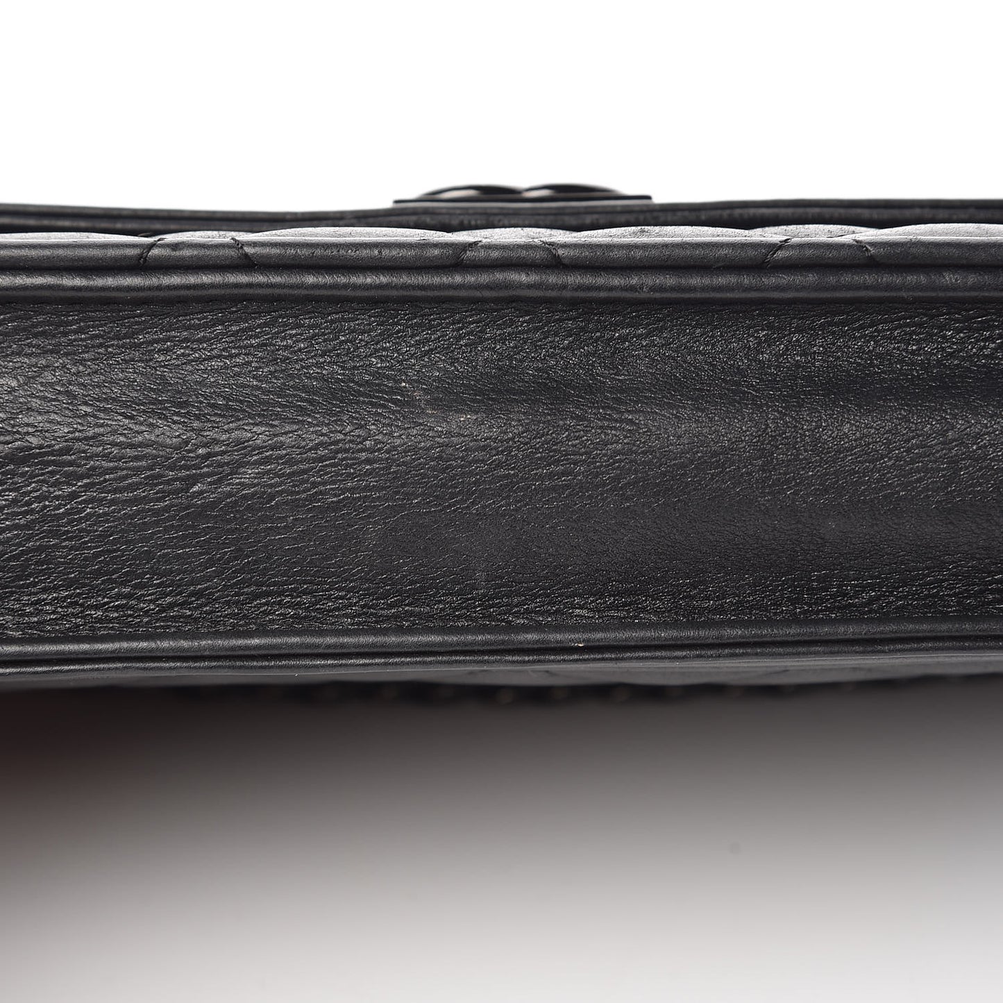 Lambskin Quilted Boy Wallet On Chain WOC Black
