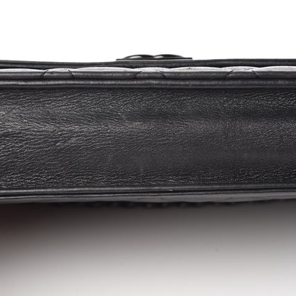 Chanel Lambskin Quilted Boy Wallet On Chain WOC Black 16 of 18
