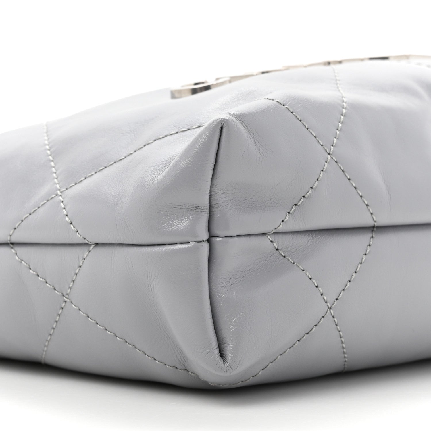Chanel Shiny Calfskin Quilted Mini Chanel 22 Grey 10 of 10