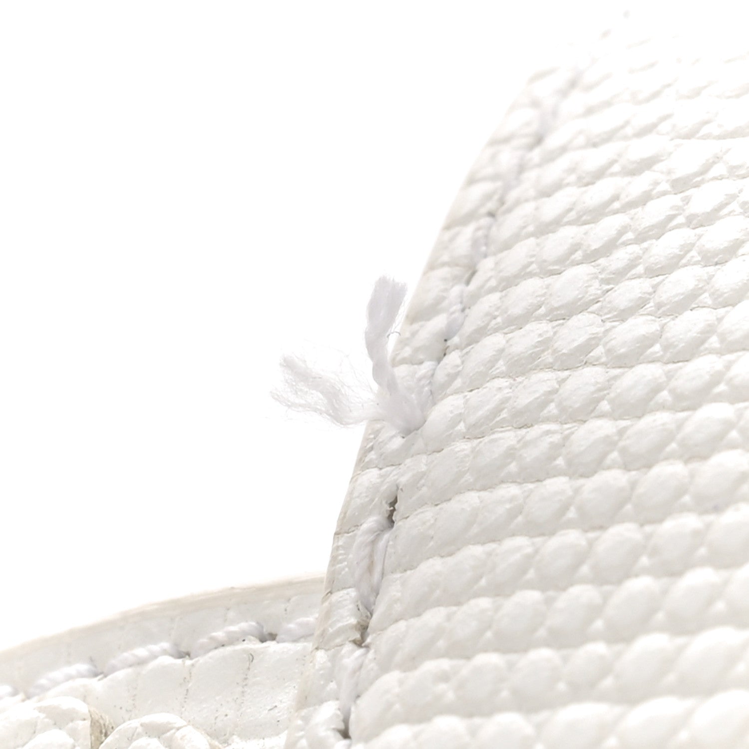 Alaia Lizard Embossed Calfskin Flower Applique Bucket Bag White 12 of 17